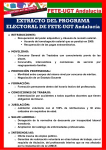 EXTRACTO DEL PROGRAMA ELECTORAL DE FETEpeq