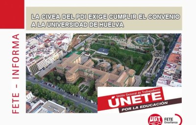 La CIVEA del PDI exige cumplir el Convenio a la Universidad de Huelva